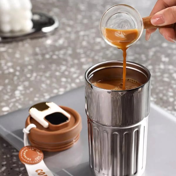 Coffee & Tea Thermos With Temperature Display